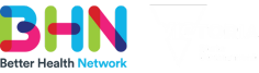 Victorian state government logo alongside Better Health Network logo